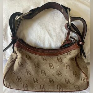 Dooney & Bourke Tan and Brown Women's Should Bag Purse Handbag